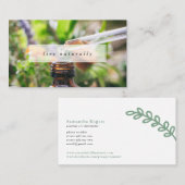 Natürlich leben ätherische Öle Visitenkarte (Vorne/Hinten)