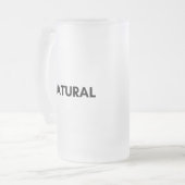 natürlich mattglas bierglas (Vorderseite Links)