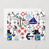 Natürlich nautisch postkarte (Vorne/Hinten)