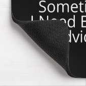 Natürlich rede ich mit mir selbst. mousepad (Ecke)