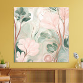 Natürlich rosa Kunst Leinwanddruck (Insitu (Wohnzimmer))