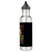 Natürlich spreche ich mit Golden Retriever Weihnac Edelstahlflasche (Rechts)