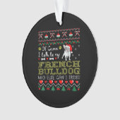 Natürlich spreche ich mit meinem französischen Bul Ornament (Vorderseite)