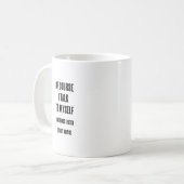 Natürlich spreche ich mit meiner selbst lustigen K Kaffeetasse (Vorderseite Links)