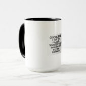 Natürlich spreche ich mit meiner Tasse - lustig & (Vorderseite Links)