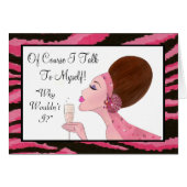 "Natürlich spreche ich mit mir selbst..." (Vorderseite (Horizontal))