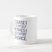 Natürlich spreche ich mit mir selbst kaffeetasse (Vorderseite Links)