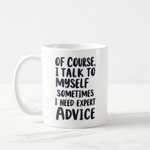 Natürlich spreche ich mit mir selbst kaffeetasse