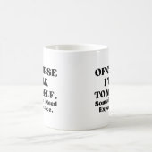 Natürlich spreche ich mit mir selbst, manchmal bra kaffeetasse (Mittel)