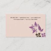 Natürlich stylisiert visitenkarte (Rückseite)