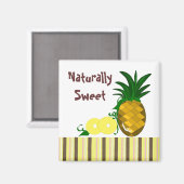 Natürlich süße Ananas Magnet (Vorderseite/Rückseite)
