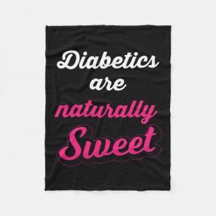 Natürlich süße lustige Diabetiker Typ-1-Diabetes-B Fleecedecke