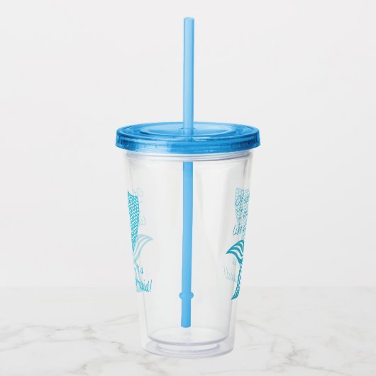 Natürlich trinke ich wie ein Fisch, ich bin eine M Acryltrinkbecher (Rechts)