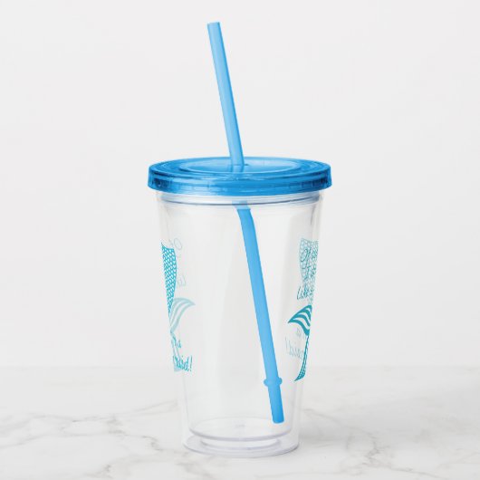 Natürlich trinke ich wie ein Fisch, ich bin eine M Acryltrinkbecher (Links)