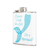 Natürlich trinke ich wie ein Fisch, ich bin eine M Flachmann (Links)