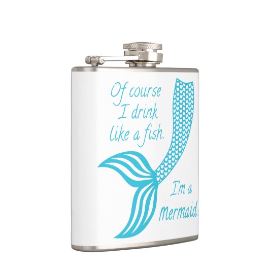 Natürlich trinke ich wie ein Fisch, ich bin eine M Flachmann (Rechts)