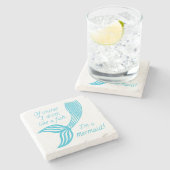 Natürlich trinke ich wie ein Fisch, ich bin eine M Steinuntersetzer (Seitenansicht)