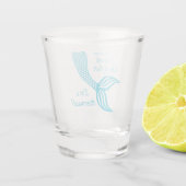 Natürlich trinke ich wie ein Fisch, ich bin Meerju Schnapsglas (Rückseite)