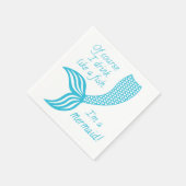 Natürlich trinke ich wie ein Fisch, ich bin Meerju Serviette (Ecke)