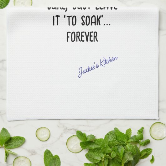 Natürlich, Verlass es einfach "zu trinken"... Fore Geschirrtuch (Gefaltet)