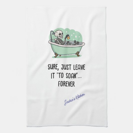 Natürlich, Verlass es einfach "zu trinken"... Fore Geschirrtuch (Vertikal)