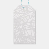 Natürlich von Weiß Gemustert Geschenkanhänger (Rückseite)