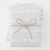 Natürlich von Weiß Gemustert Geschenkpapier Set (Beispiel)