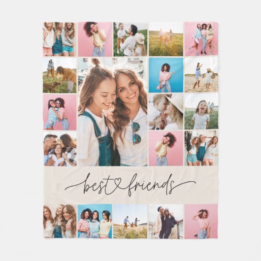 Natürliche 20 Foto moderne minimale Skripte einfac Fleecedecke (Vorderseite)