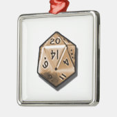 Natürliche 20 ornament aus metall (Links)