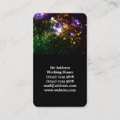 Natürliche Abdeckung des vertikalen Fotobildes Visitenkarte (Rückseite)