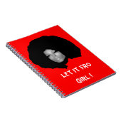 Natürliche Afrokükenillustration Notizblock (Rechte Seite)