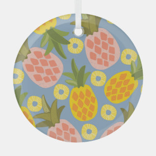 Natürliche Ananas Abstrakt: Vintage Schönheit. Ornament Aus Glas