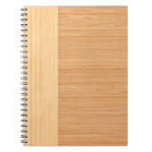 Natürliche Bambusgrenzhölzerner Korn-Blick Notizblock (Vorderseite)