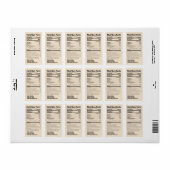 Natürliche Bee Pollen Ernährung Fakten Gold Produk Adressaufkleber (Vorne)