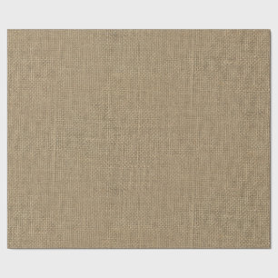 Natürliche beige Leinwand Geschenkpapier
