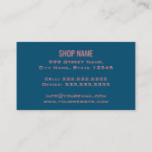 Natürliche Bio| Erdbeermarsch| Handgefertigte Konf Visitenkarte (Rückseite)