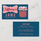 Natürliche Bio| Erdbeermarsch| Handgefertigte Konf Visitenkarte (Vorne/Hinten)