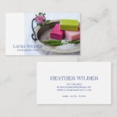 Natürliche Bio Kunsthandwerkseife Visitenkarte (Vorne/Hinten)