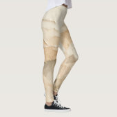 Natürliche Bio, texturierte Rippschichten Leggings (Rechts)