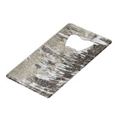 Natürliche Birkenrinde Geldbeutel Flaschenöffner (Rückseite Schrägansicht)