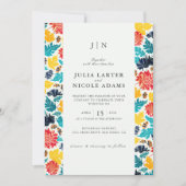 Natürliche Blaue Gelbe Wasserfarbe Sonnenblumen Ho Einladung (Vorderseite)