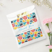 Natürliche Blaue Gelbe Wasserfarbe Sonnenblumen Ho Geschenktütchen (Versiegelt)