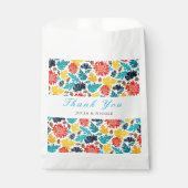 Natürliche Blaue Gelbe Wasserfarbe Sonnenblumen Ho Geschenktütchen (Vorderseite)