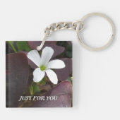 Natürliche Blume für AcrylSchlüsselanhänger Schlüsselanhänger (Rückseite)