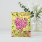 Natürliche Blume Herz - durchbohrt von Pfeil. Karte (Stehend Vorderseite)