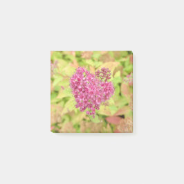 Natürliche Blume Herz - durchbohrt von Pfeil. Post-it Klebezettel