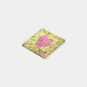 Natürliche Blume Herz - durchbohrt von Pfeil. Post-it Klebezettel (angewinkelt)