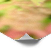 Natürliche Blume Herz - durchbohrt von Pfeil. Poster (Ecke)