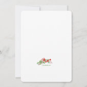 Natürliche Blumendusche Einladung (Rückseite)