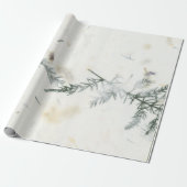 Natürliche Blumengras Grüne Rosemary Herbs Petals Geschenkpapier (Ungerollt)